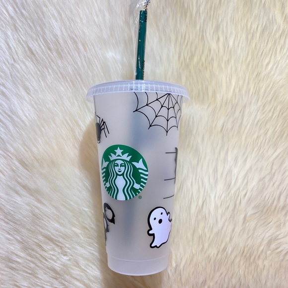Starbucks Custom ☠️ Halloween Icon Frosted Tumbler - Picture 6 of 14